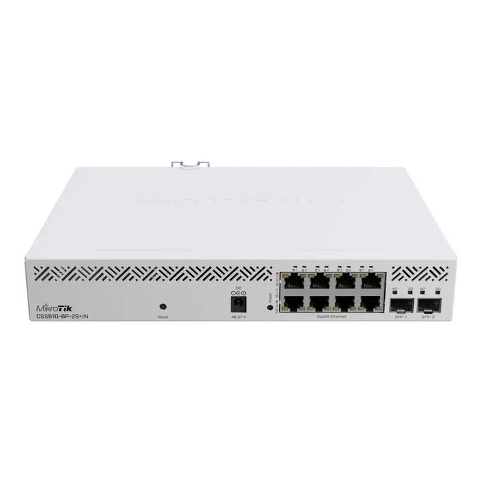 MikroTik Cloud Router Switch CSS610-8P-2S + IN No Wi-Fi 10/100/1000 Mbit/s Ethernet LAN (RJ-45) ports 8 Mesh Support