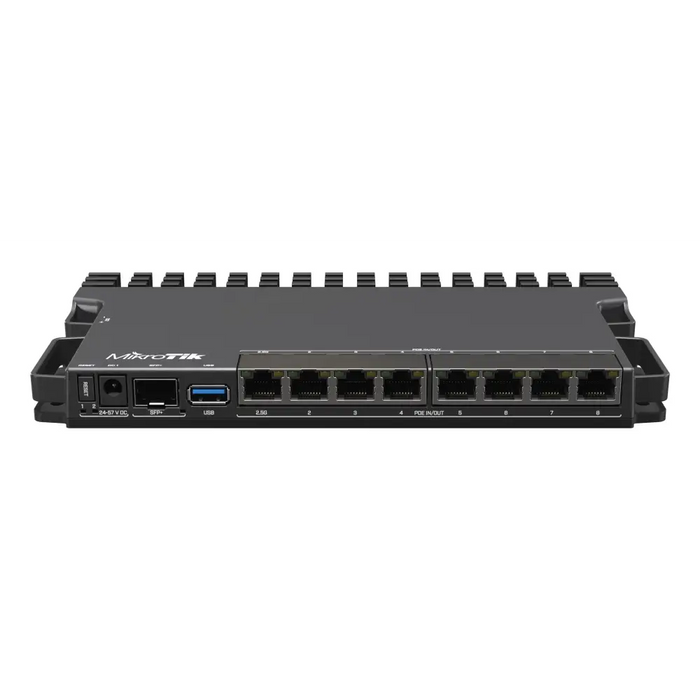 Mikrotik RB5009UPR + S + IN wired router 2.5 Gigabit Ethernet Gigabit Ethernet Black - Рутери<<<Мрежово