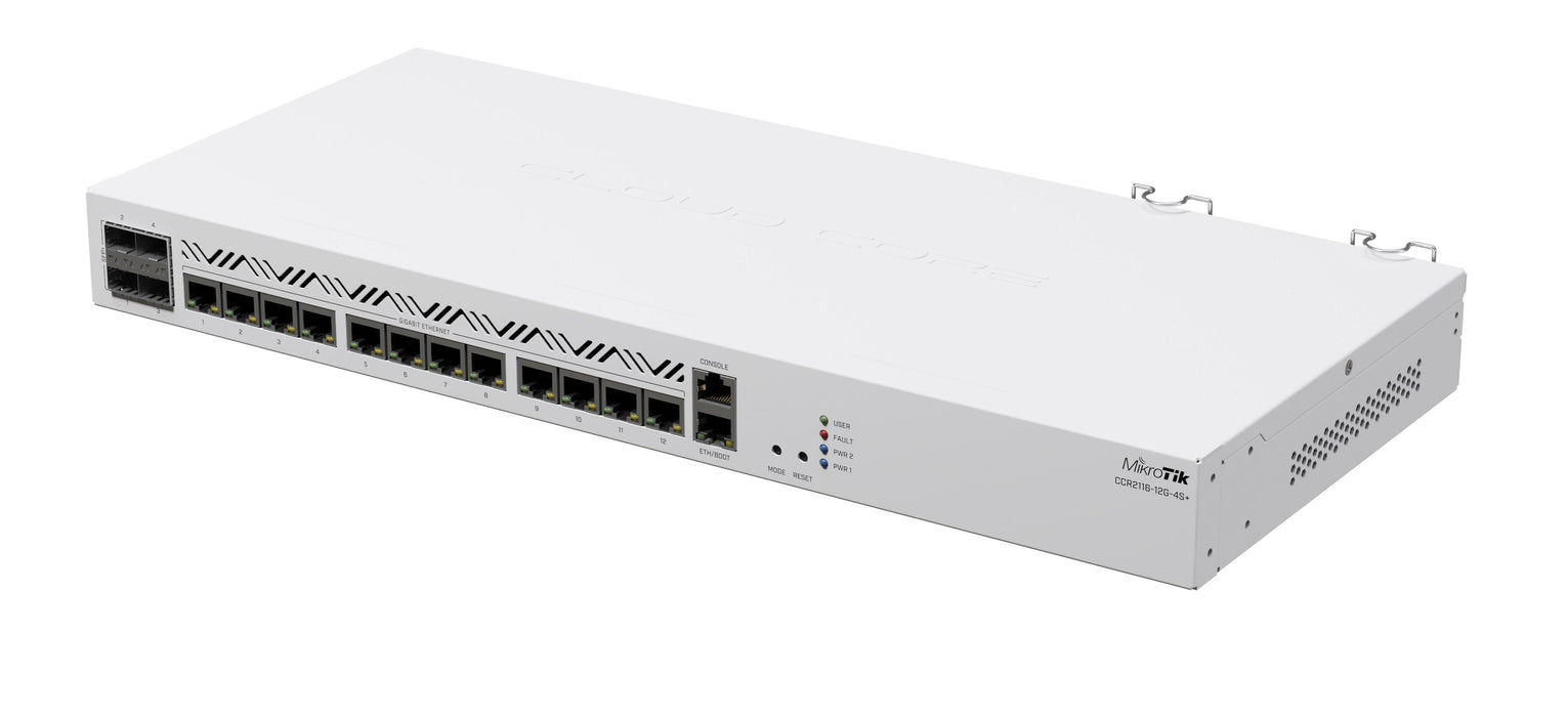 Cloud Router Mikrotik CCR2116-12G-4S+, 13xGigabit LAN, 4xSFP cages, M.2 PCIe slot