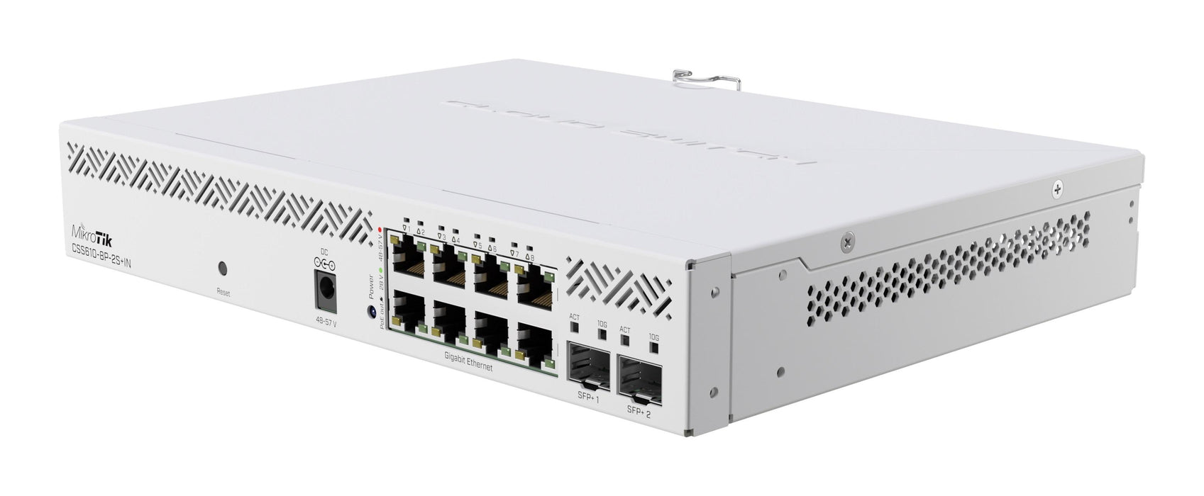 Switch MikroTik CSS610-8P-2S+IN, 8 x Gigabit Ethernet ports, 2 x SFP
