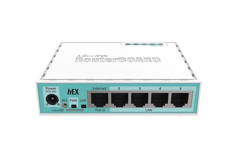 Router MiKrotik RB750GR3 HEX, 5 x 10/100/1000 Mbps, PoE, White