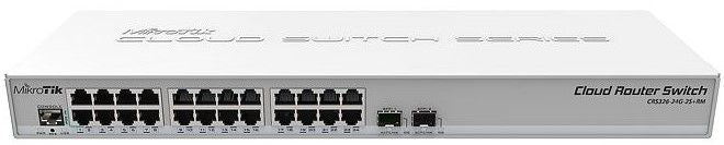Switch Mikrotik CRS326-24G-2S-RM, 24xGigabit LAN, 2xSFP+ cages