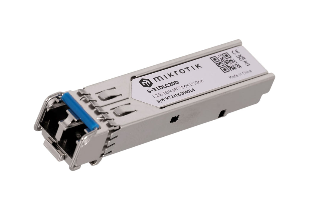 SFP module Mikrotik S-31DLC20D, 1.25G, 20km