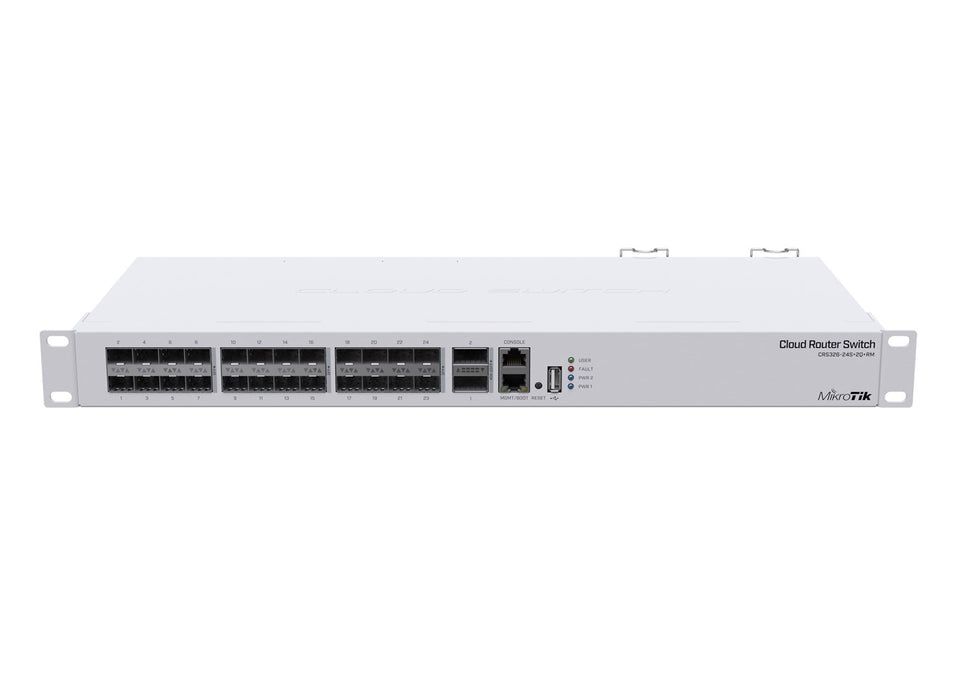 Switch MikroTik CRS326-24S+2Q+RM, 24 x Gigabit Ethernet ports, 2 x SFP