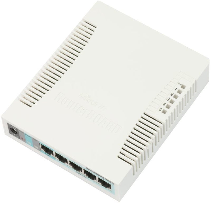 Switch MikroTik RB260GS CSS106-5G-1SR2, 10/100/1000Mbit, 128 KB, PoE, SwOS