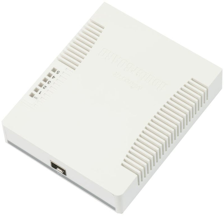 Switch MikroTik RB260GS CSS106-5G-1SR2, 10/100/1000Mbit, 128 KB, PoE, SwOS