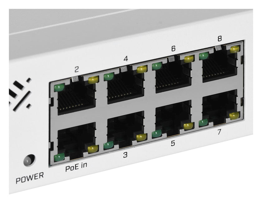 Switch MikroTik CSS610-8G-2S+IN, 8 x Gigabit Ethernet ports, 2 x SFP, PoE in