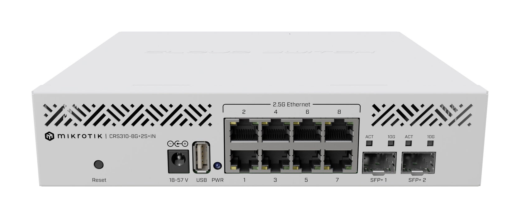 Switch MikroTik CRS310-8G-2S-IN, 8 x Gigabit Ethernet ports, 2 x SFP