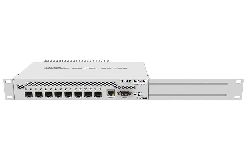 Switch MikroTik CRS309-1G-8S+IN, LAN 1 x Gigabit Ethernet ports, 8 x SFP+ 10Gbps, PoE in