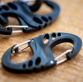 Mil-Tec S-Hook snap hook set - Black