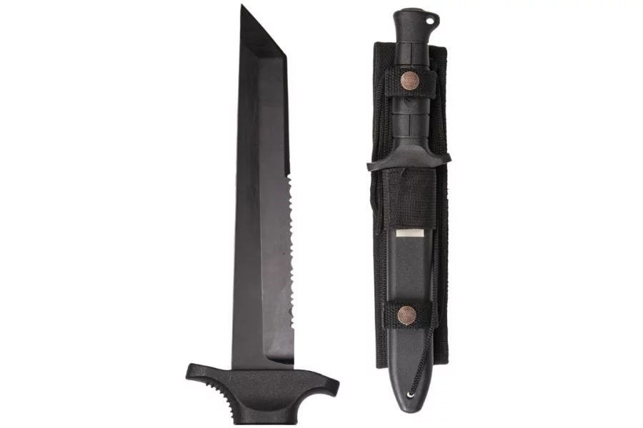 Mil-Tec German Combat Knife Black 2000 steel 440