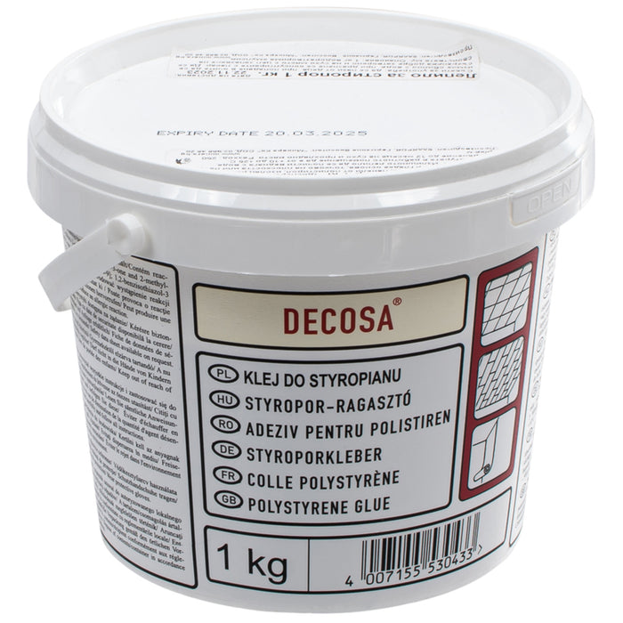ADHESIVE FOR STYROFOAM 1 KG DISPERSED, WITHOUT SOLVENT MINERA