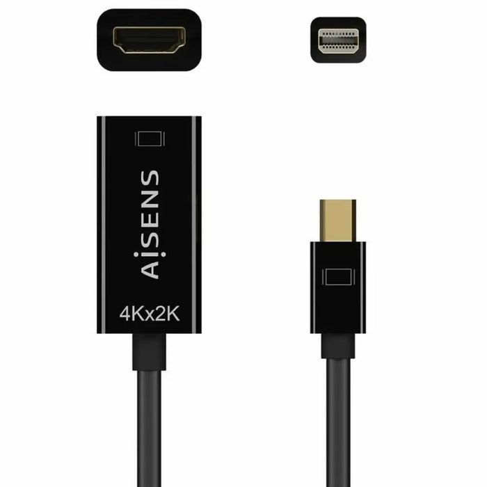 Mini Display Port to HDMI Adapter Aisens A125-0643 Black 15 cm - Компютър Кабели и адаптери<<<Компютри|