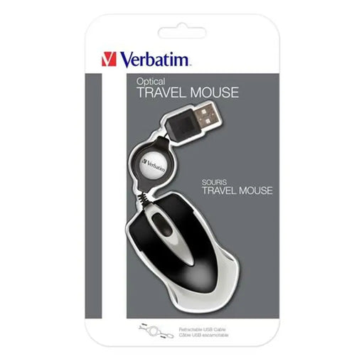 Mini Optical Mouse Verbatim Go Mini Black (4 Units) - Електроника Периферни и резервни части<<<Компютри|