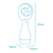 Mini Portable Fan EDM 33979 Atomiser Bottle - Компютър Кабели и адаптери<<<Компютри| Електроника<<<BigBuy&&&USB
