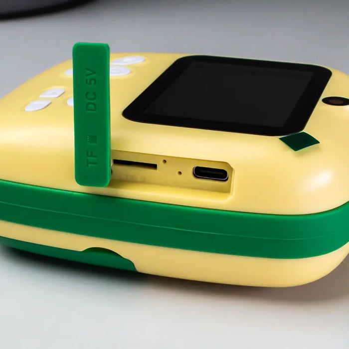Mini Thermal Printer for Kids with Camera and Camcorder - Green - Photo accessories<<<HurtelXML