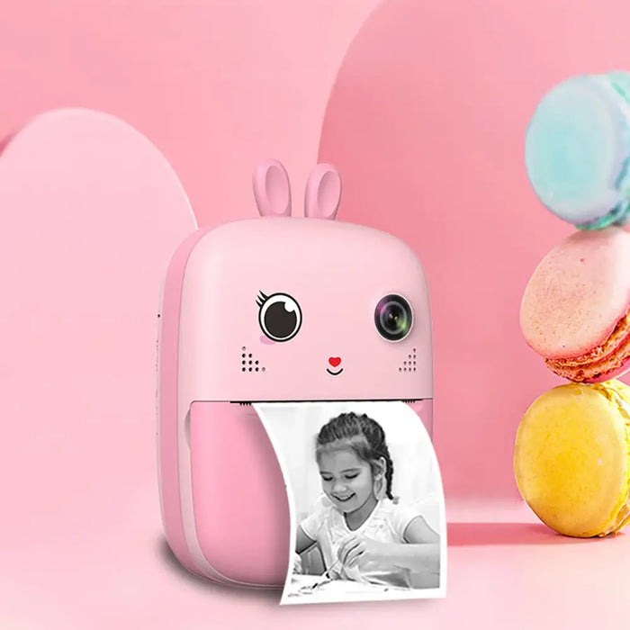 Mini Thermal Printer for Kids with Camera and Camcorder - Pink - Photo accessories<<<HurtelXML