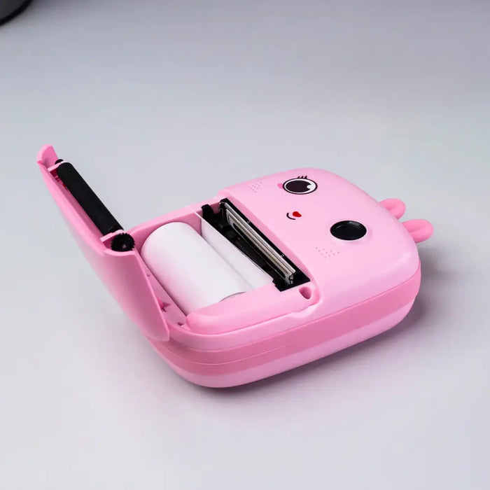 Mini Thermal Printer for Kids with Camera and Camcorder - Pink - Photo accessories<<<HurtelXML
