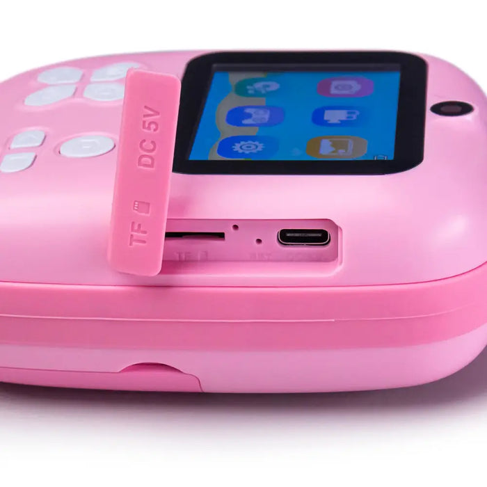 Mini Thermal Printer for Kids with Camera and Camcorder - Pink - Photo accessories<<<HurtelXML