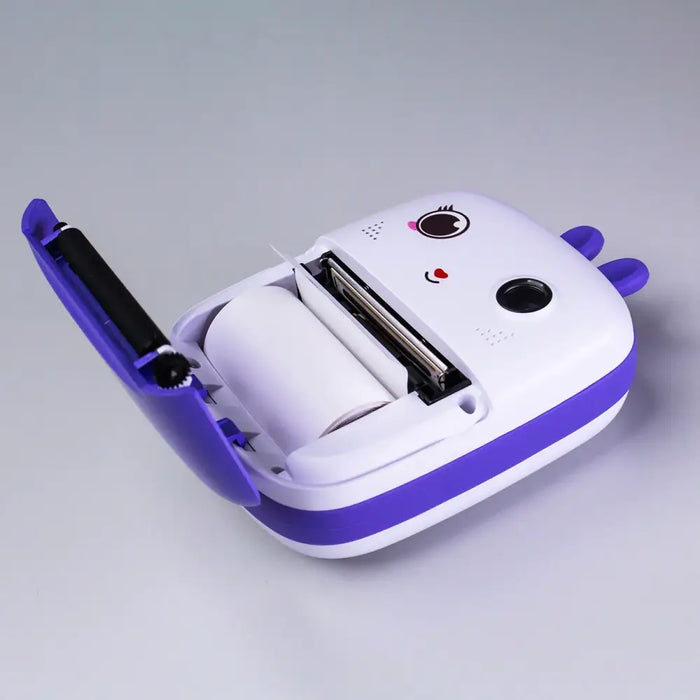 Mini Thermal Printer for Kids with Camera and Camcorder - Purple - Photo accessories<<<HurtelXML