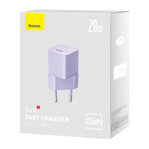 Mini wall charger Baseus GaN5 20W (purple) - mains chargers<<<Chargers<<<GSM Accessories<<<InnproXML