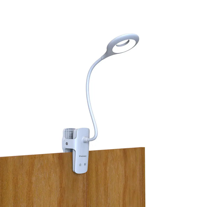 Mini Wozinsky Wireless LED Reading Lamp with Clip + USB-C Cable - White - Table lamps<<<HurtelXML