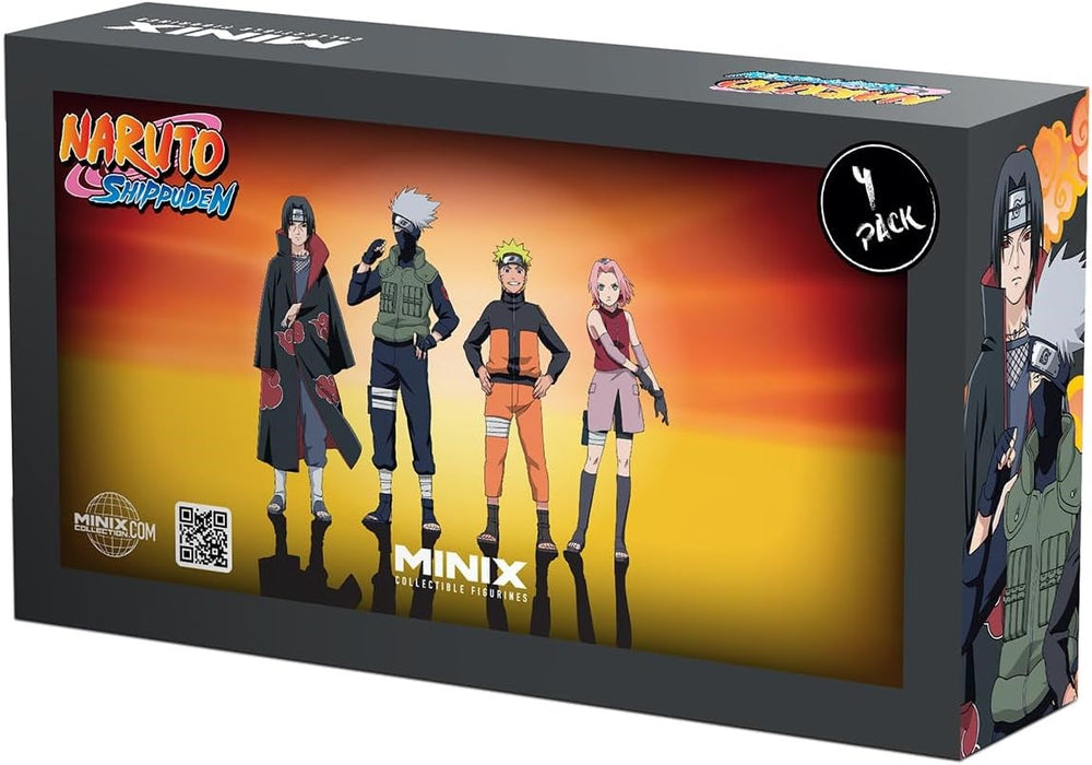 Set of 4 Naruto Shippuden Minix 7cm figures