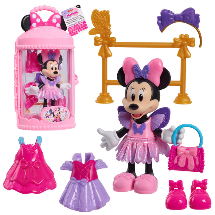 Игрален комплект Just Play Disney Minnie - Кукла с аксесоари, Блясък и очарование