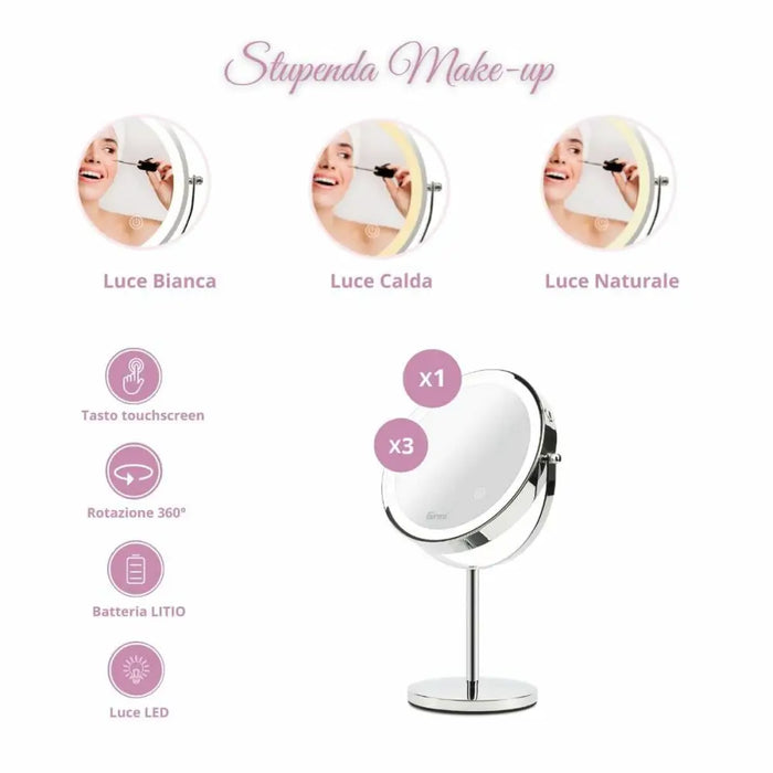 Mirror Girmi BE02 - Огледала<<<Декорация и Осветление<<<Дом Градина<<<BigBuy&&&Cosmetic