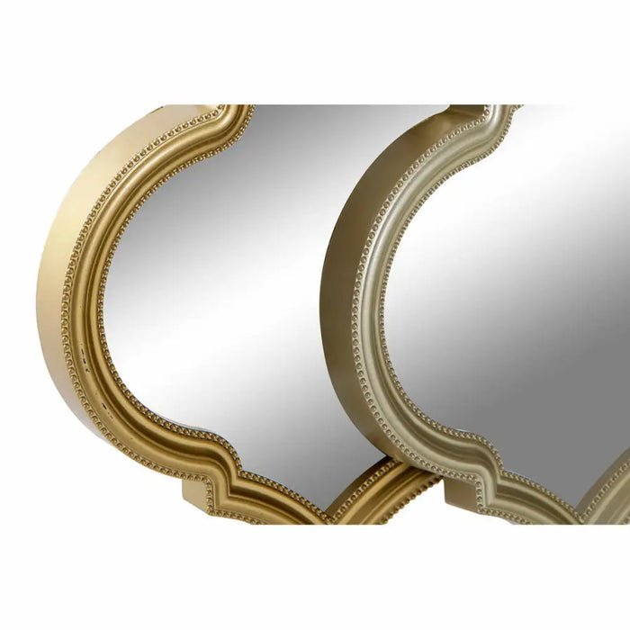 Mirror Set DKD Home Decor Mirror Golden Bronze polypropylene (50 x 3 x 55 cm) (2 pcs) - Декорация и Осветление<<<Дом