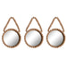 Mirror Set Home ESPRIT Natural Scandi 15 x 1 x 24 cm (3 Pieces) - Декорация и Осветление<<<Дом
