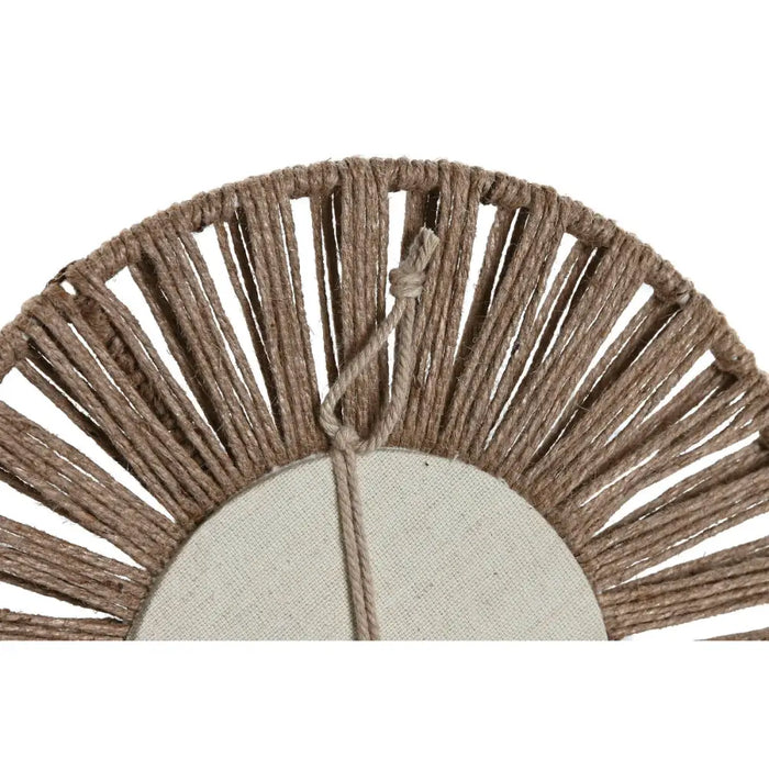 Mirror Set Home ESPRIT Natural Tropical 20 x 1 x 20 cm (3 Pieces) - Декорация и Осветление<<<Дом