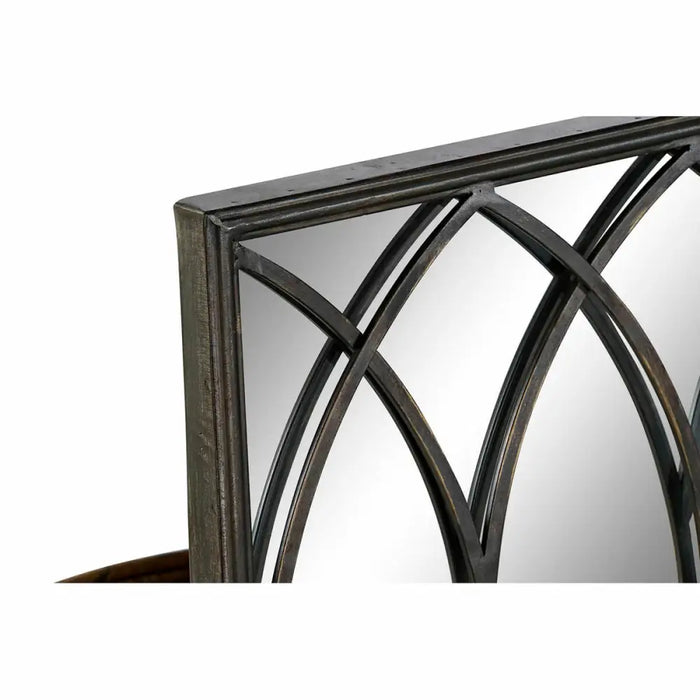 Mirror with Mounting Bracket DKD Home Decor Black Metal Mirror 40 x 12 x 80 cm - Декорация и Осветление<<<Дом