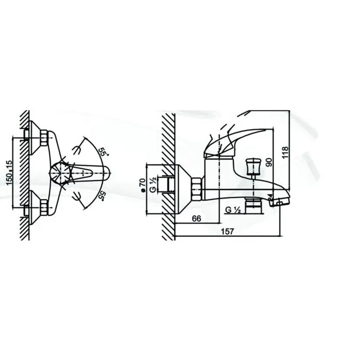 MIXER INTER CERAMIC PIEDMONT - Смесители<<<Смесители и душове<<<Баня<<<Praktiker