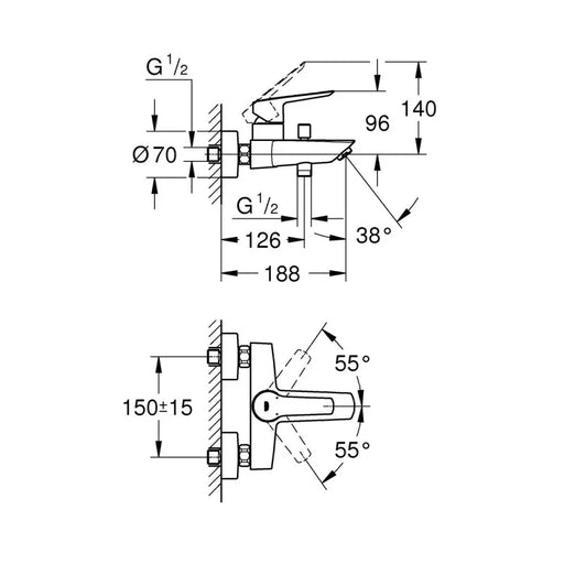 Mixer Tap Grohe 23206002 - Баня<<<Дом Градина<<<BigBuy&&&Аксесоари и кранчета<<<Баня<<<Дом Градина<<<BigBuy