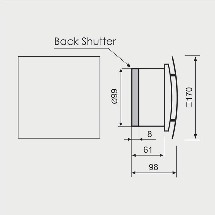 MMOTORS JSC MM-P 100 BATHROOM FAN