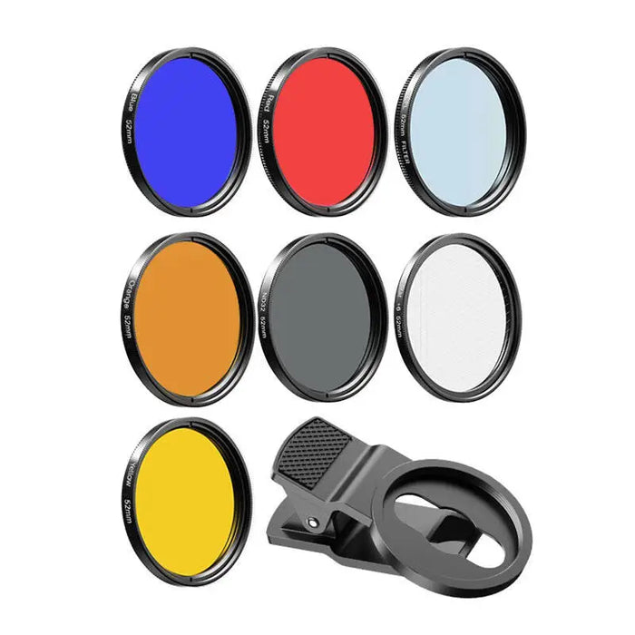 Mobile filter lens kit APEXEL APL-52UV-7F 52mm 7in1 - Phone lenses<<<Accessories<<<Photo and cameras<<<InnproXML