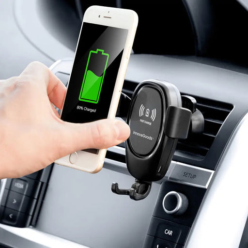 Mobile Phone Holder with Wireless Charger for Cars Wolder InnovaGoods - Електроника GPS и Автомобил<<<Компютри|