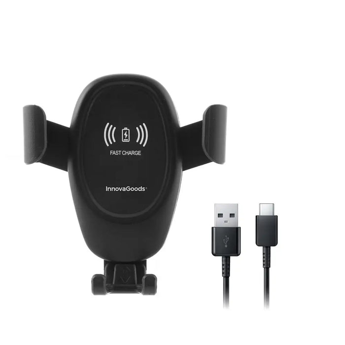 Mobile Phone Holder with Wireless Charger for Cars Wolder InnovaGoods - Електроника GPS и Автомобил<<<Компютри|