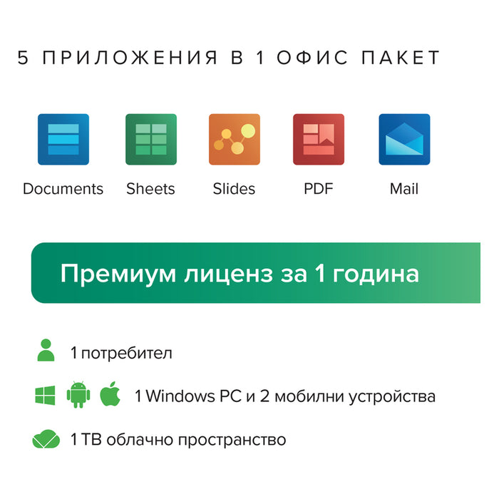 PC Software MOBISYSTEMS OfficeSuite Personal + 1T Mo
