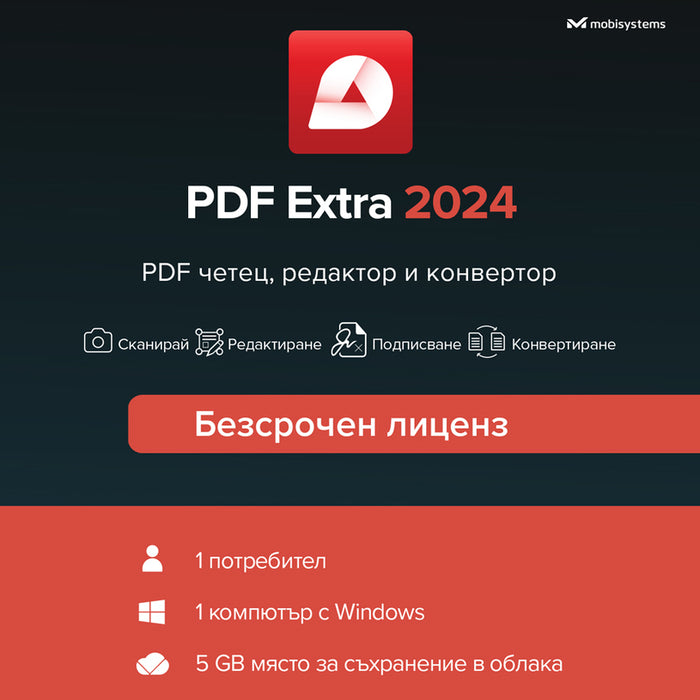 PC Software MOBISYSTEMS PDF Extra 2024 LIFETIME BG