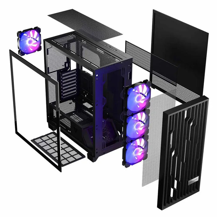 MODECOM Case VOLCANO PERUN APEX ARGB MIDI Black - Computer casesOBU-OBU<<<CasesOBU<<<ActionPL