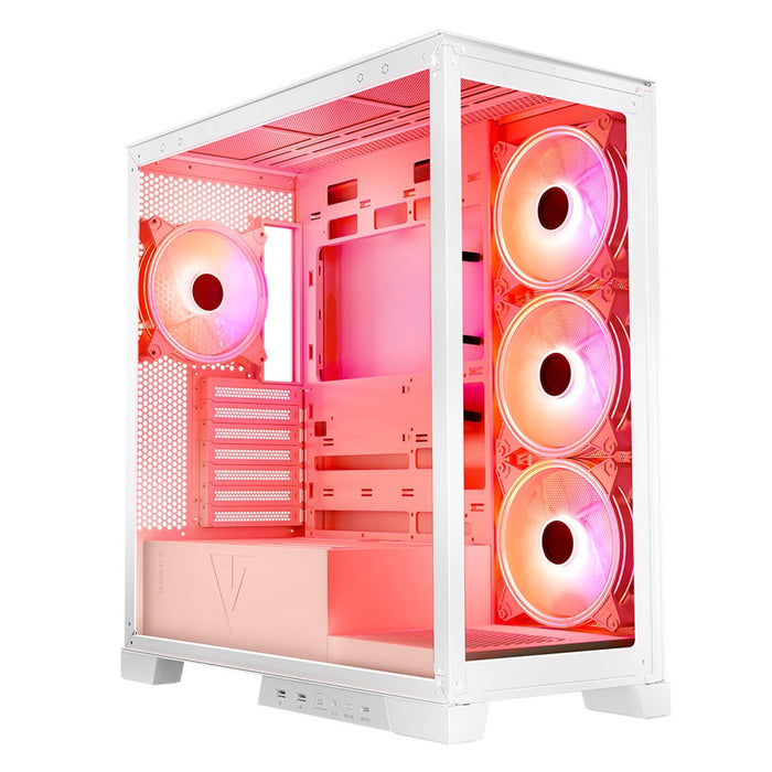 Modecom Volcano SPACE APEX ARGB MIDI Midi Tower White