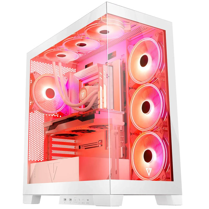 Modecom Volcano SPACE APEX ARGB MIDI Midi Tower White