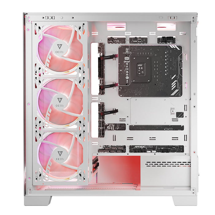 Modecom Volcano SPACE APEX ARGB MIDI Midi Tower White