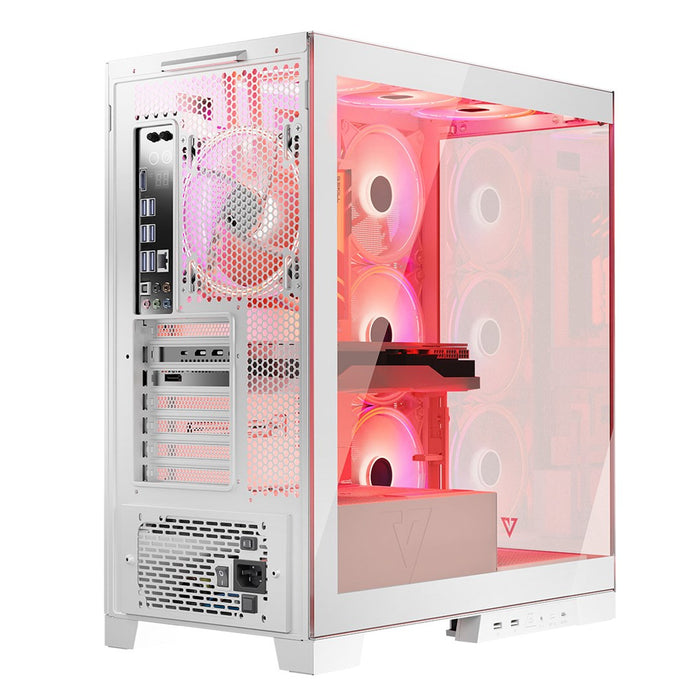 Modecom Volcano SPACE APEX ARGB MIDI Midi Tower White