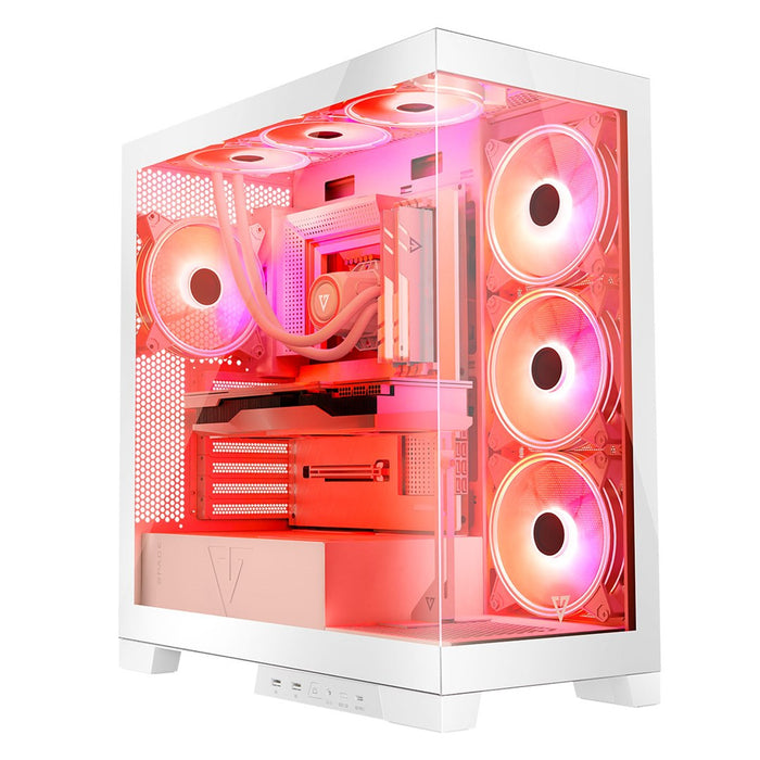 Modecom Volcano SPACE APEX ARGB MIDI Midi Tower White