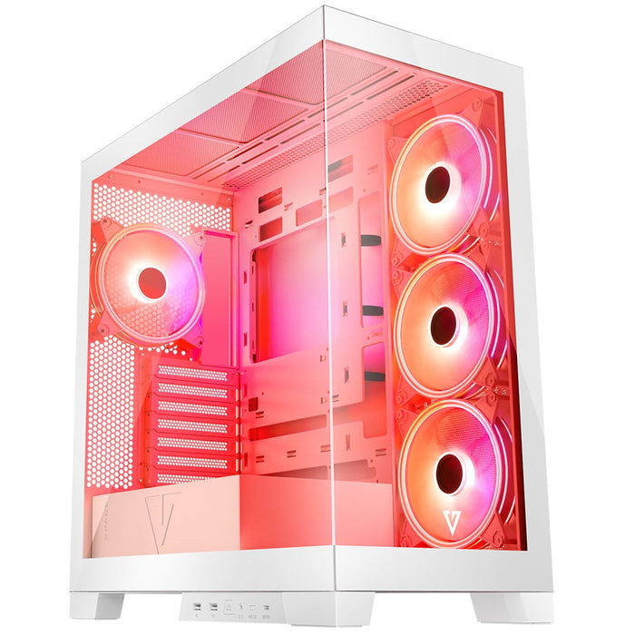 Modecom Volcano SPACE APEX ARGB MIDI Midi Tower White