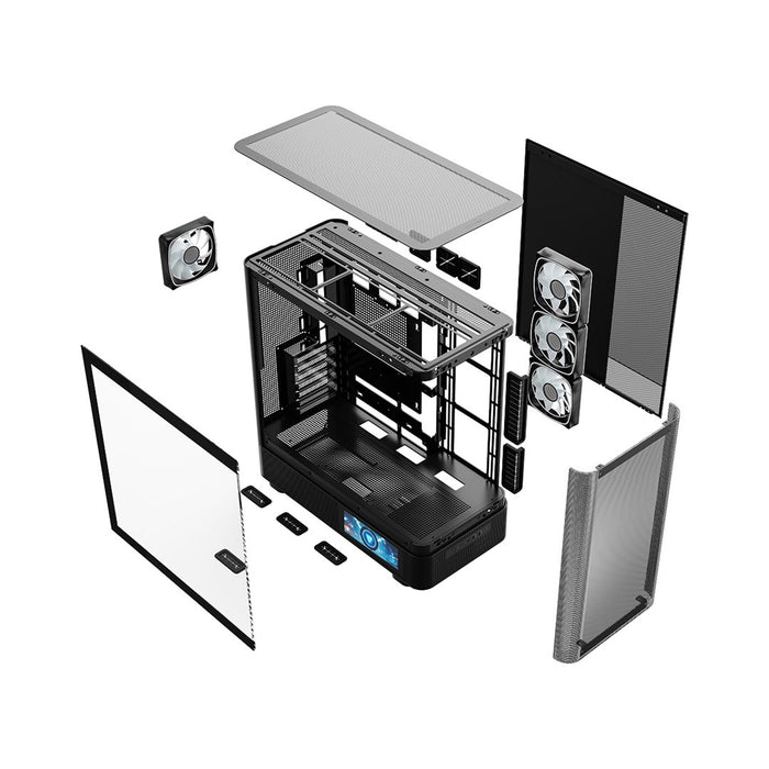 MODECOM Volcano Volcano AQ400 ARGB Midi Black
