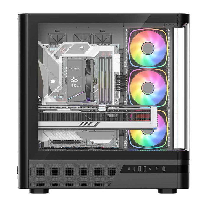 MODECOM Volcano Volcano AQ200 ARGB Midi Black